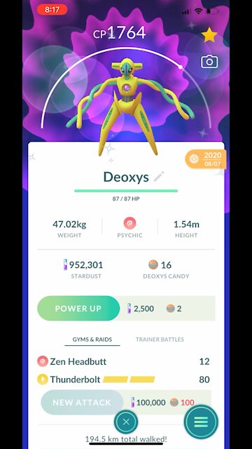 Pokémon Go - Shiny Deoxys