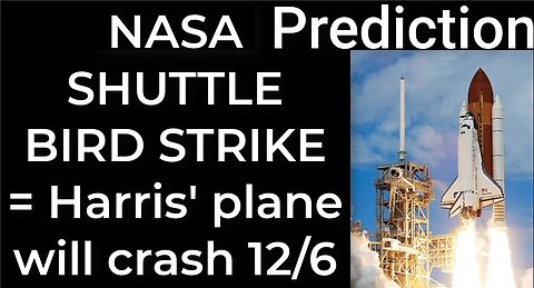 Prediction - NASA SHUTTLE BIRD STRIKE = Harris’ plane will crash Dec 6