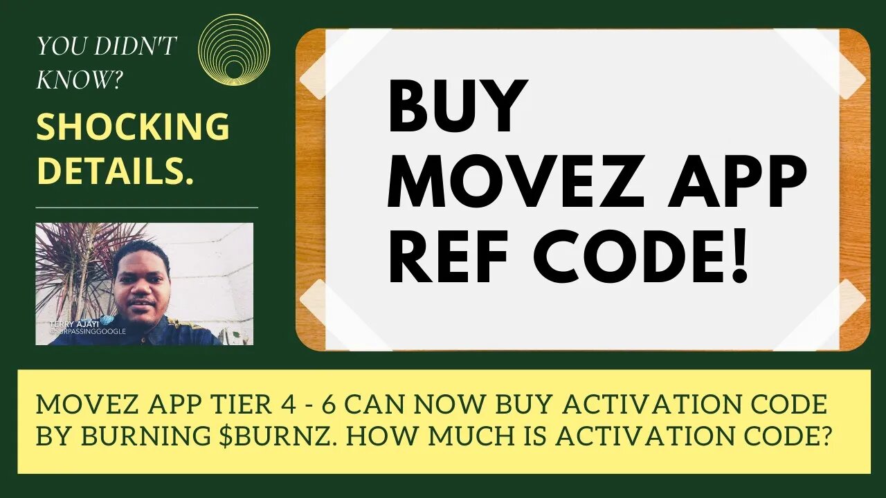 Movez App Tier 4 - 6 Can Now Buy Activation Code By Burning $BURNZ. How Much Is Activation Code?