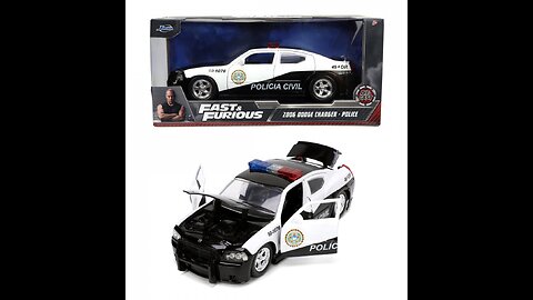 Dodge Charger Polícia Civil (2006) - Velozes e Furiosos - 1:24 - Jada Toys