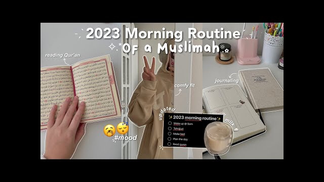 2023 MORNING ROUTINE☕️ | 5am morning, peaceful, exercise, prayers, planning & tafakkur session.