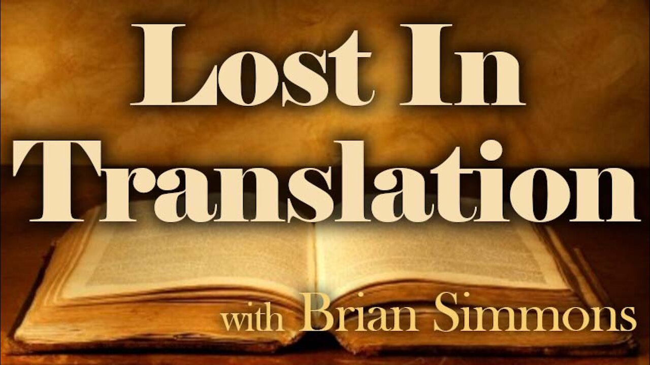 Lost In Translation - Brian Simmons on LIFE Today Live