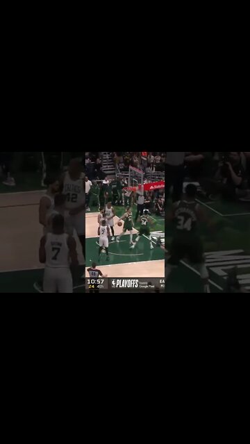 HUGE JAM by Giannis, and the foul!