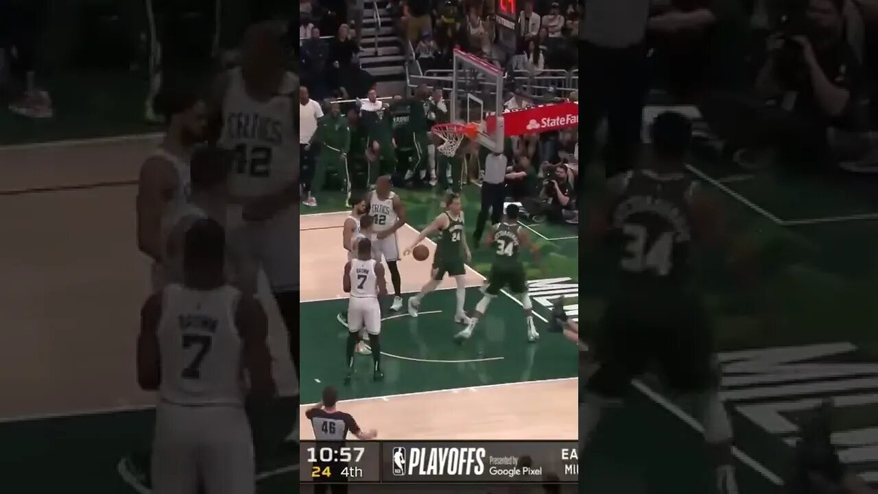 HUGE JAM by Giannis, and the foul!