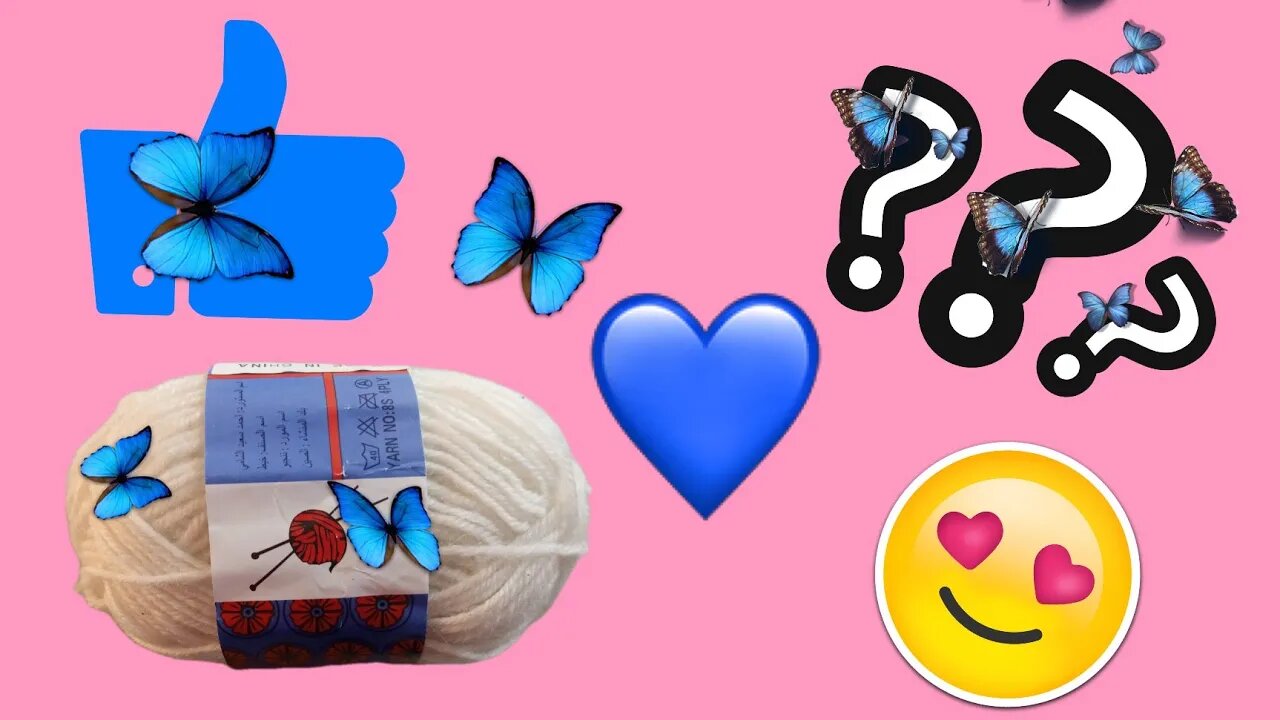 طريقه مبسطه لعمل الورد بالخيط الصوف-A simplified way to make roses with wool thread