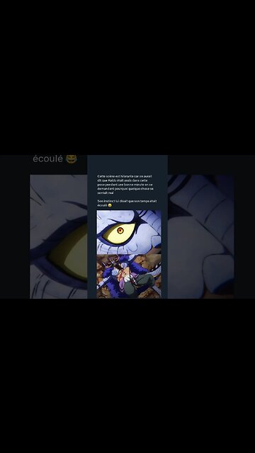 Cette scène est hilarante car on a l'impression que Kaido