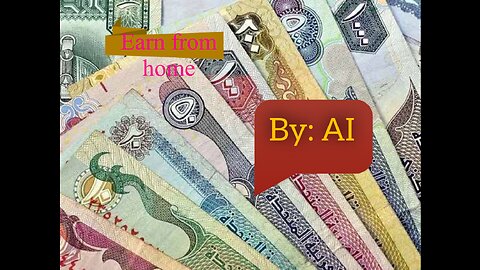 Earn money from home by AI #onlinemony