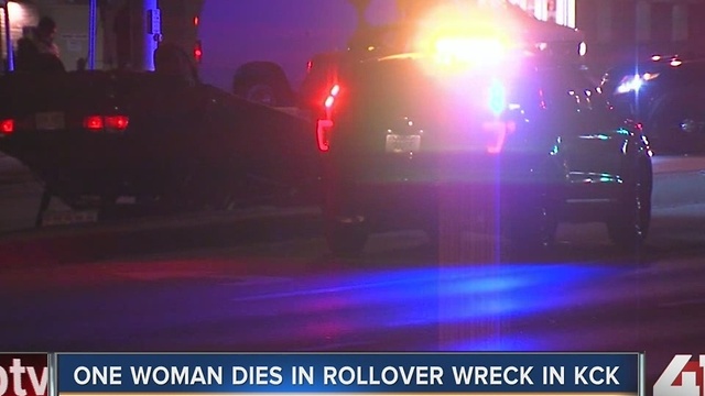 Woman dies in rollover wreck in KCK