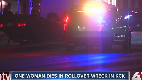 Woman dies in rollover wreck in KCK