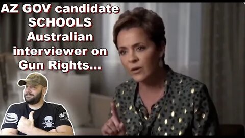 GOP Governor candidate SCHOOLS Australian reporter on Gun Rights... Left attacks in FULL FORCE...