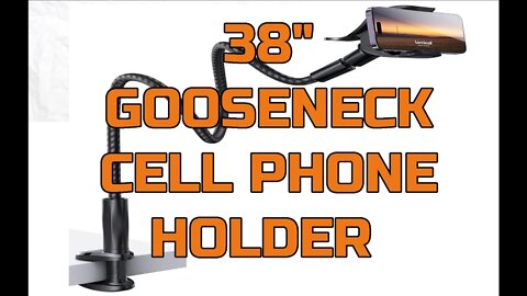 Awesome stiff braided gooseneck phone holder by Lamicall