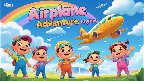 Airplane Song For Kids | Kids Adventure Nursery Rhyme