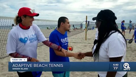 Adaptive tennis event held on Singer Island