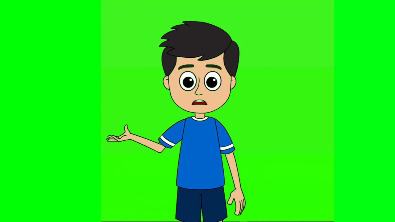 2d cartoon animation green screen video effect HD footage