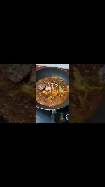 红烧罗非鱼 Braised tilapia, Chinese home cooking