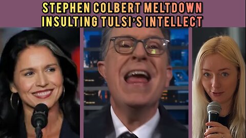 “Cruella The Village Idiot!” Stephen Colbert MELTDOWN As He INSULTS Tulsi Gabbard’s Intellect