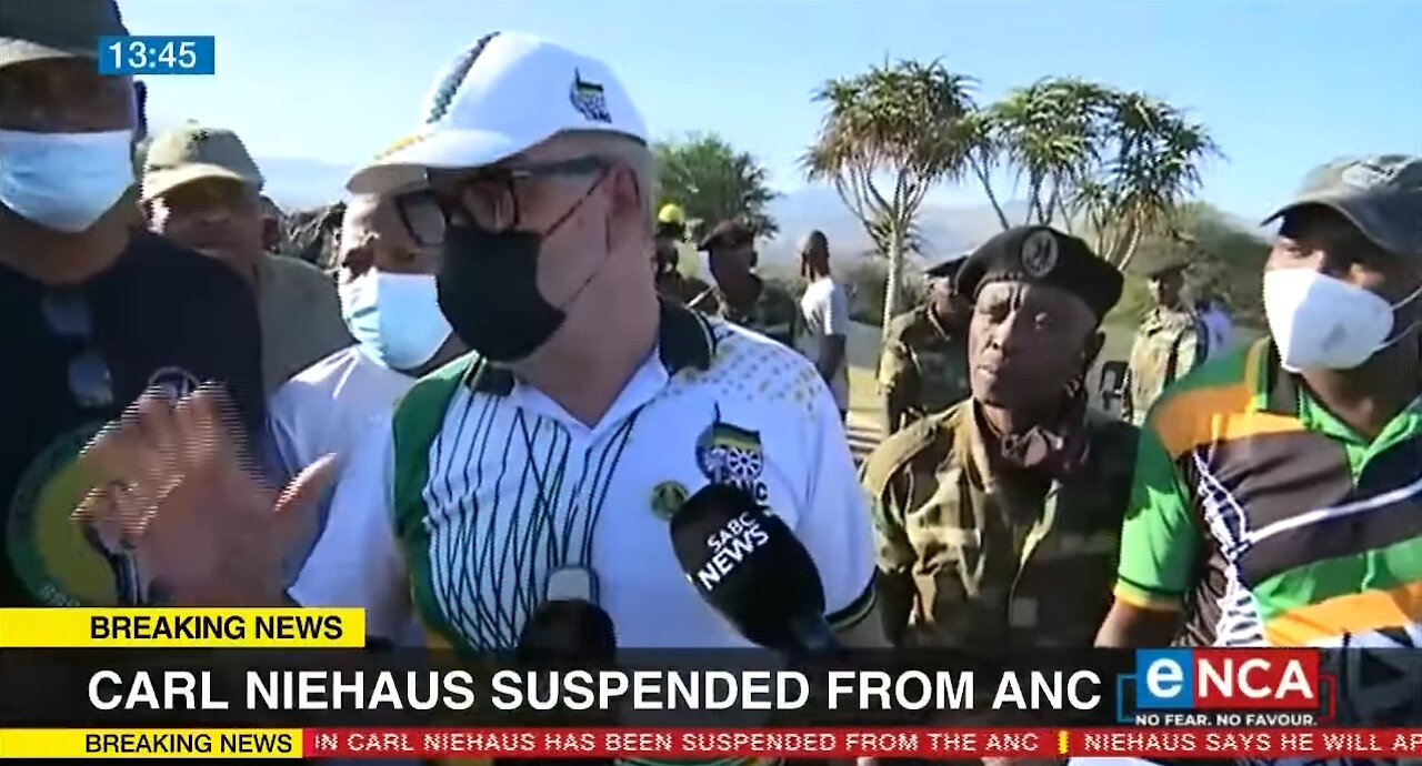 Jacob Zuma ally Carl Niehaus suspended from ANC