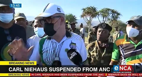 Jacob Zuma ally Carl Niehaus suspended from ANC