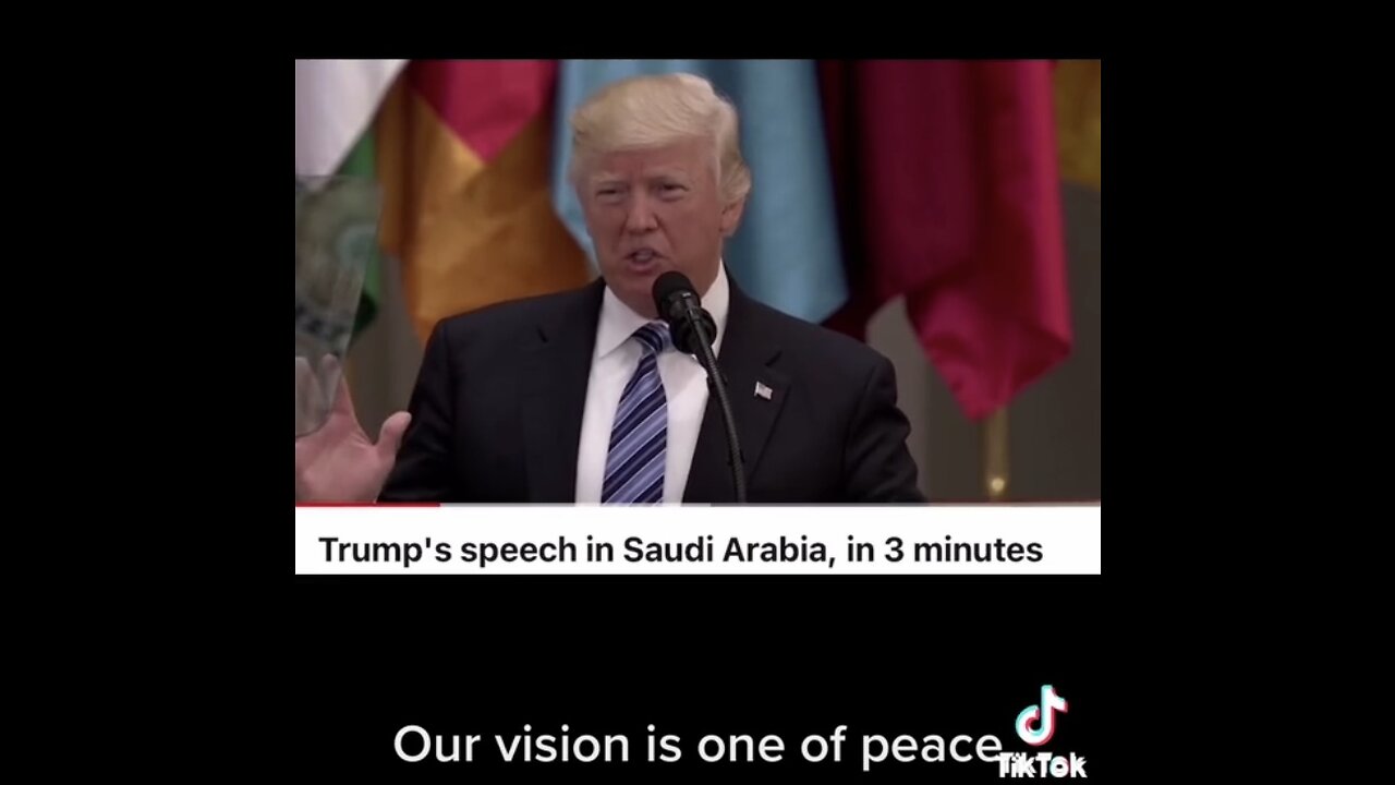 PRESIDENT TRUMP SPEECH WITHIN HIS FIRST VISIT IN SAUDI ARABIA 2017