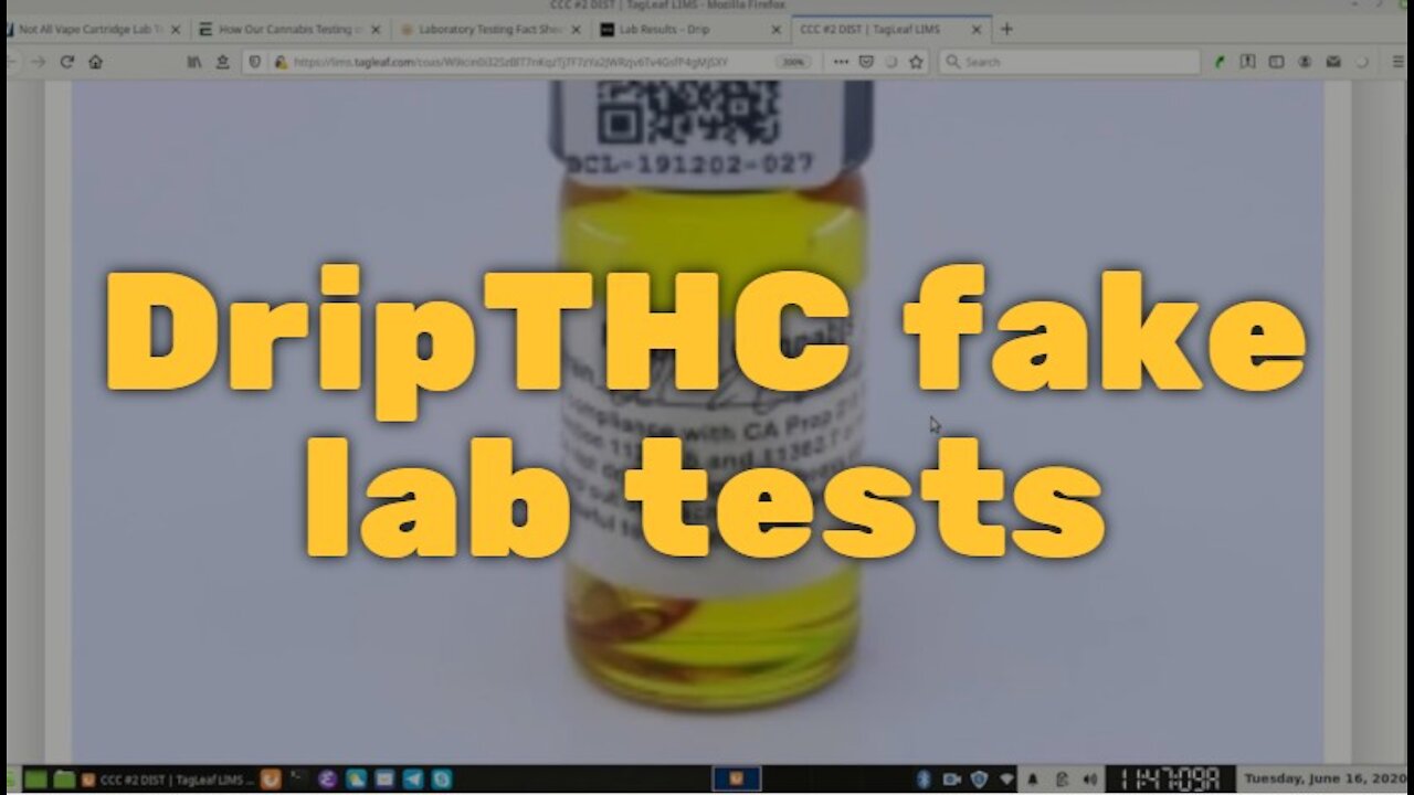 DripTHC fake lab tests