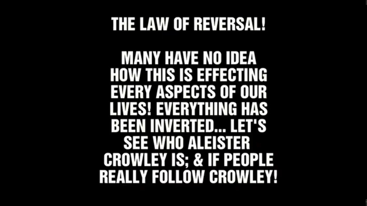 The Law of Reversal - This is Why They Do It