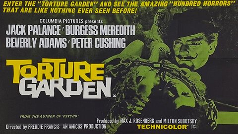 TORTURE GARDEN 1967 Carnival Sideshow Tells People of Ominous Futures FULL MOVIE HD & W/S