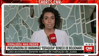 Procuradora do Maranhão “esfaqueia” boneco de Bolsonaro durante malhação do Judas | VISÃO CNN