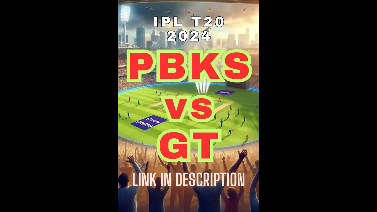 PBKS VS GT IPL T20 FREE LIVE STREAMING