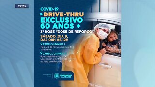 Covid-19: Drive-thru esclusivo 60 anos +