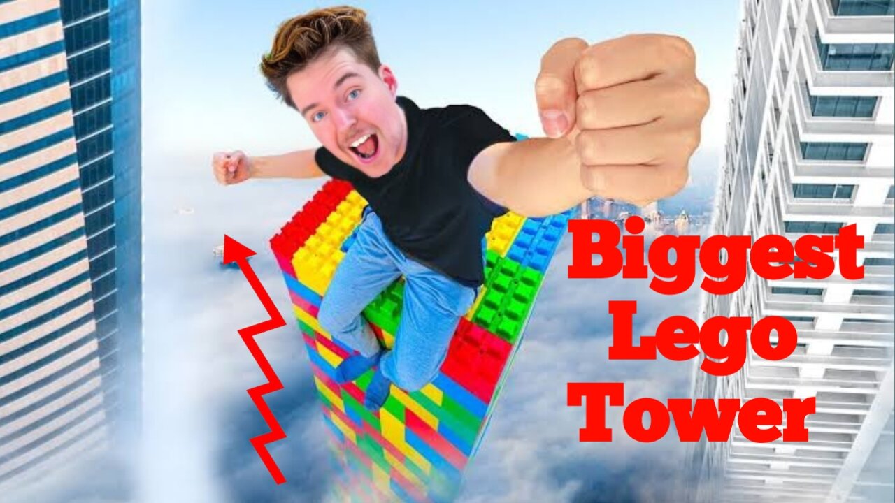 Can He Build| Biggest Lego tower let's see