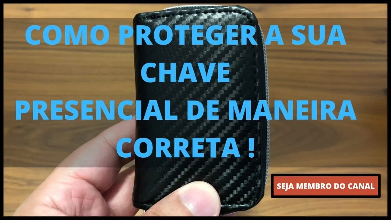 Mostrando passo a passo de como funciona bloqueador de sinal da chave presencial e como usar!