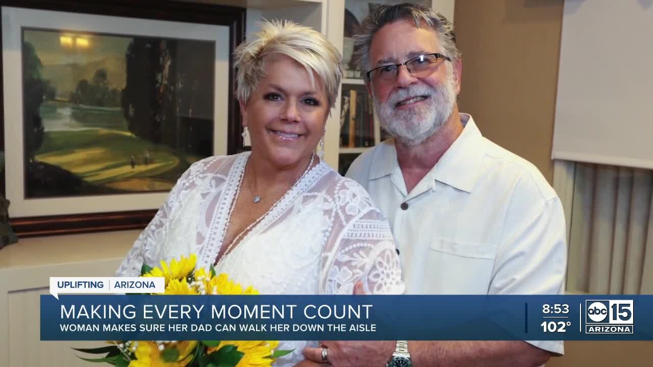 Father with dementia walks daughter down the aisle