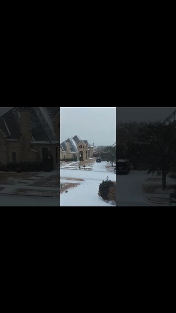 More heavy snowfall in #dallastx... #Shorts