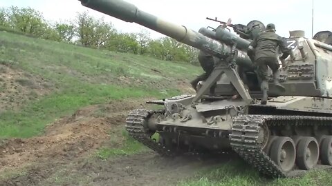 06.05.2022 the work of the ACS 2S19 "Msta-S" during the operation in Ukraine