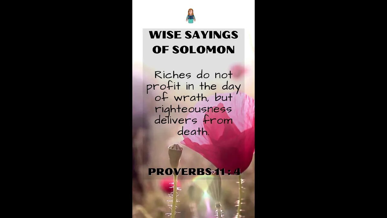 Proverbs 11:4 | Wise Sayings of Solomon