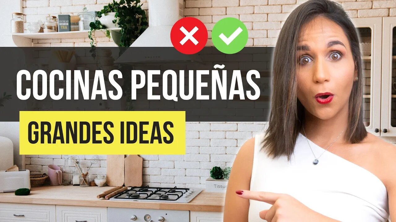 ✅ Haz Esto en COCINAS PEQUEÑAS 🔥 20 Tips para que una cocina pequeña parezca más grande y elegante!