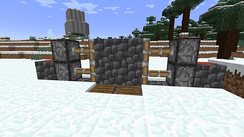 How to build a standard 2X2 piston door in Minecraft