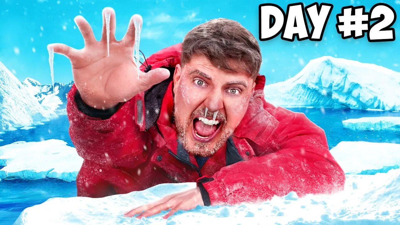 I Survived 50 Hours In Antarctica :- MrBeast