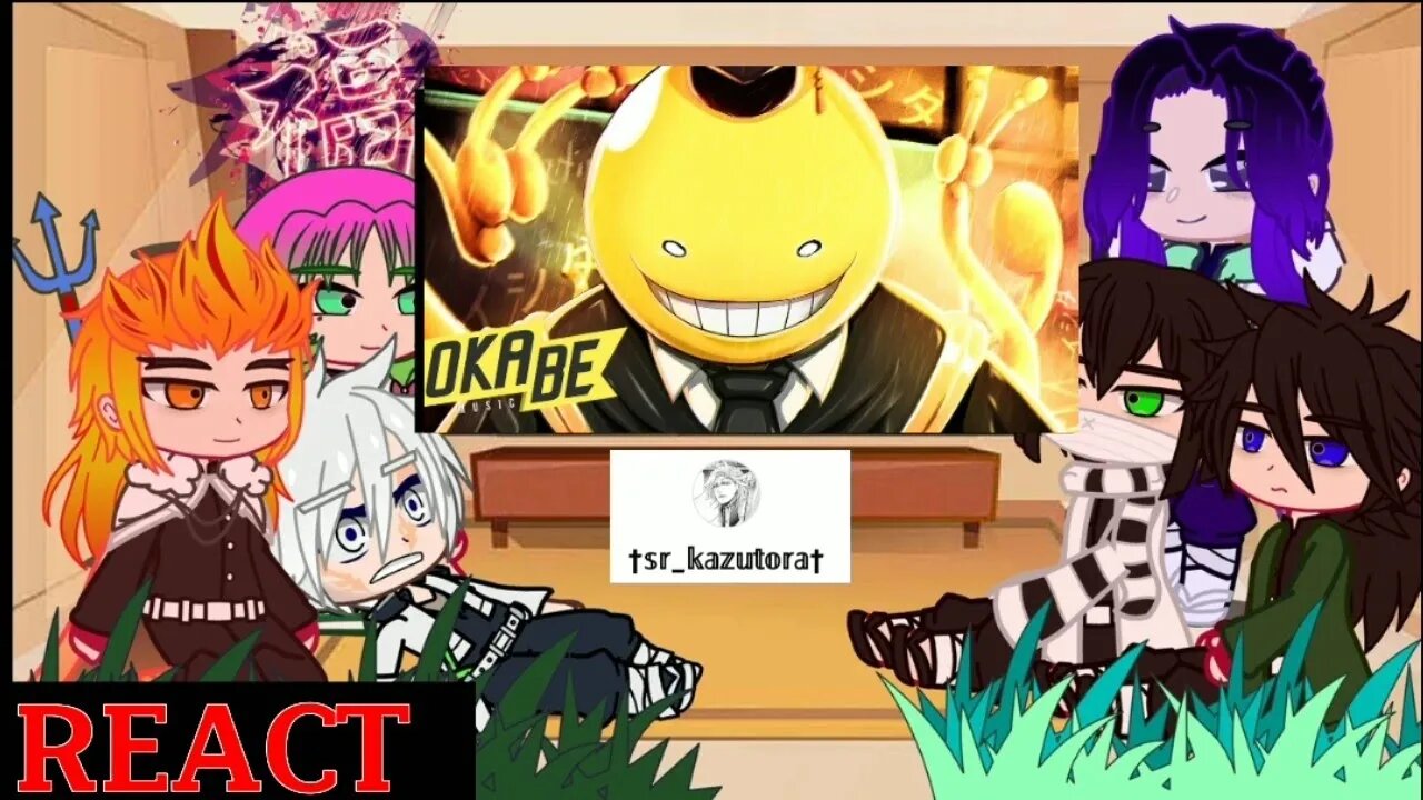 Hashira React ao Rap do koro sensei #anime