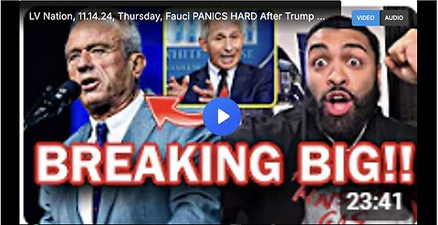 Dr. Anthony Fauci panicking with the news of Robert F. Kennedy Jr. being picked as health secretary