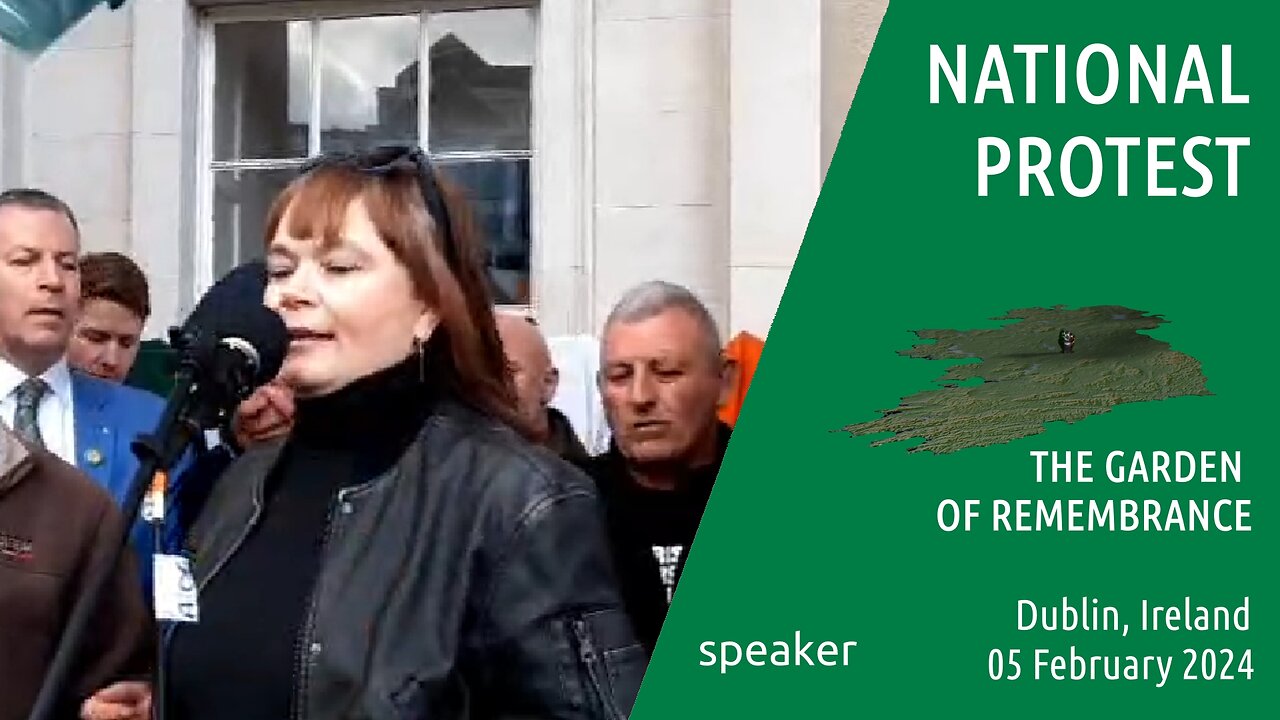 speaker - National Protest, Dublin , Ireland - 05 Feb 2024