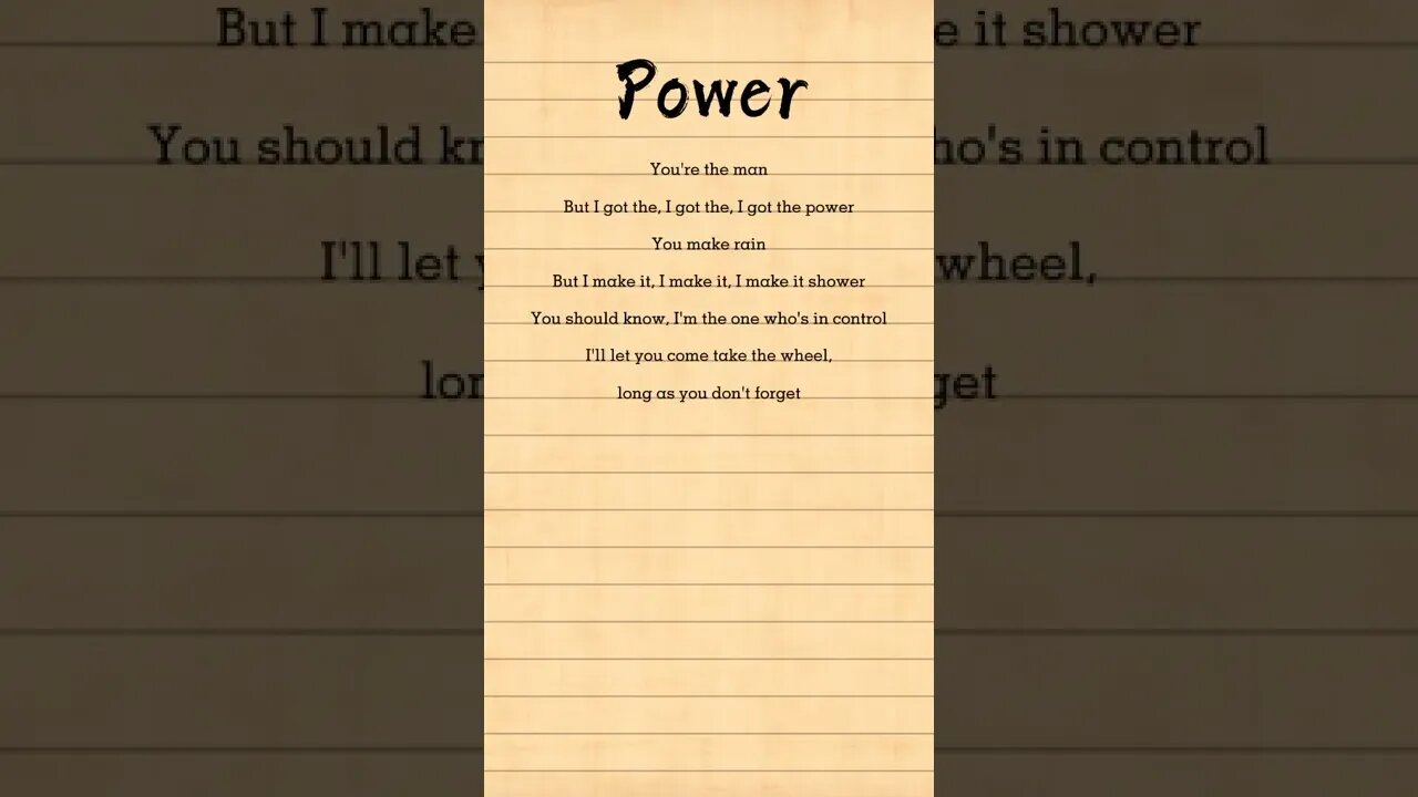 Only lyrics songs (3)