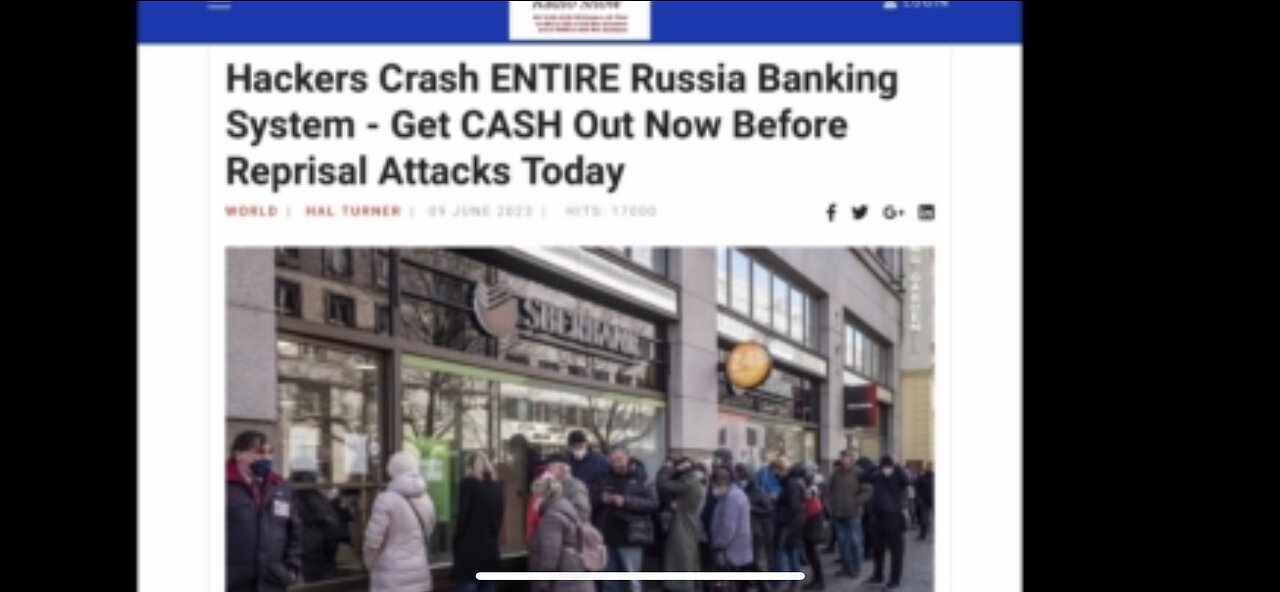 BREAKING NEWS - HACKERS TAKE DOWN RUSSIAN BANKING SYSTEM!!!