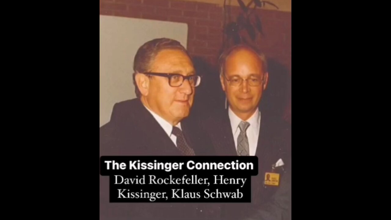 Henry Kissinger is a Mentor to Klaus Schwab