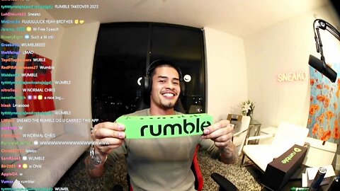 Sneako Receives His 100k Rumble Creators Award