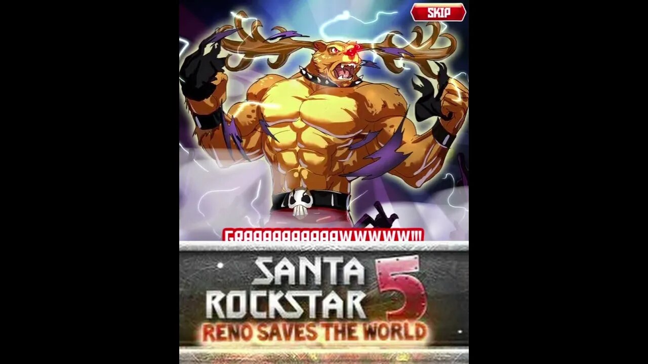 Santa Rockstar Metal Xmas 5 Reno Saves the World Intro #shorts #gaming #christmasgames #christmas