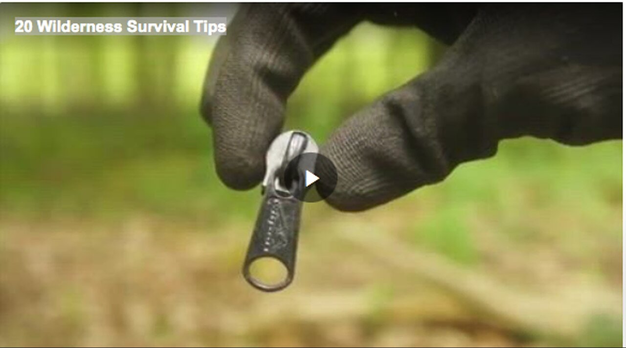 20 Wilderness Survival Tips