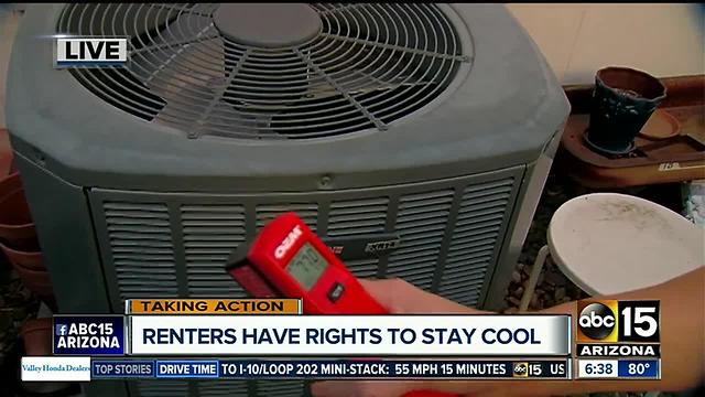 What are your renters rights if your air-conditioning goes out?