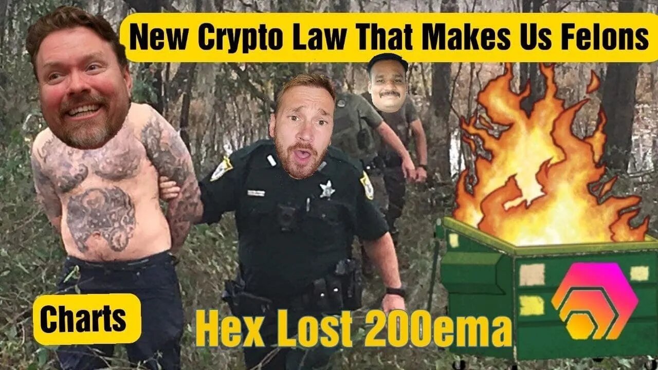 Crypto News, Charts, New Crypto law, Hex Dumpster Fire, Eth Gas Fees, PulseChain, London Cringfest