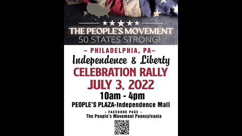 Independence & Liberty celebration rally Philadelphia July 3rd